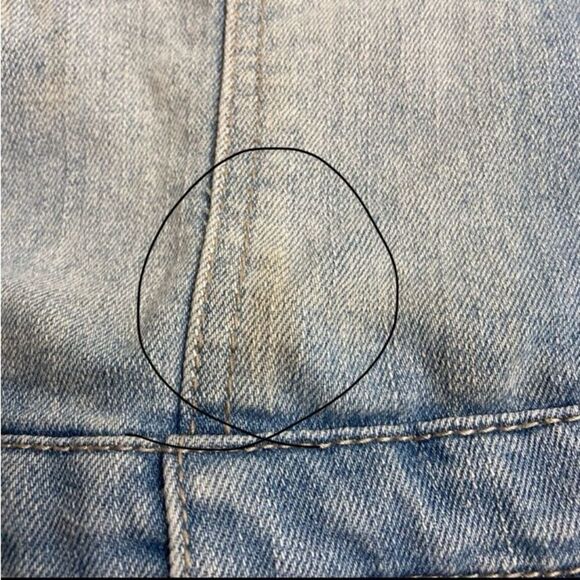 CAT & JACK, Juniors/Girls XL, Bib Overalls, Denim, Blue, Button Straps,4 Pockets - Picture 10 of 10